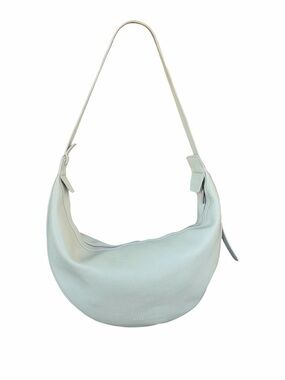 BCBG Sage Green Crescent Moon Hobo Textured Faux Leather Shoulder Bag